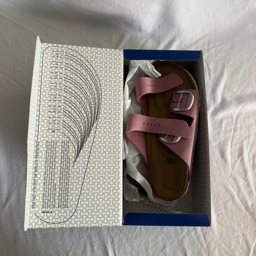 NWT new Birkenstock arizona big buckle sandals, size 9 - Picture 4 of 5